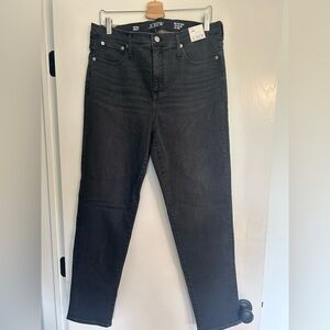 NWT J Crew slim semi stretch dark grey jeans